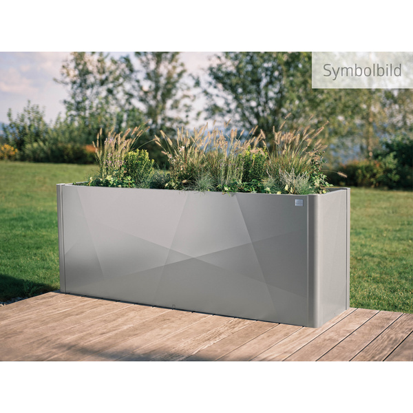 HochBeet 2 x 0,5 X-Design silber- metallic 2010x530x770mm