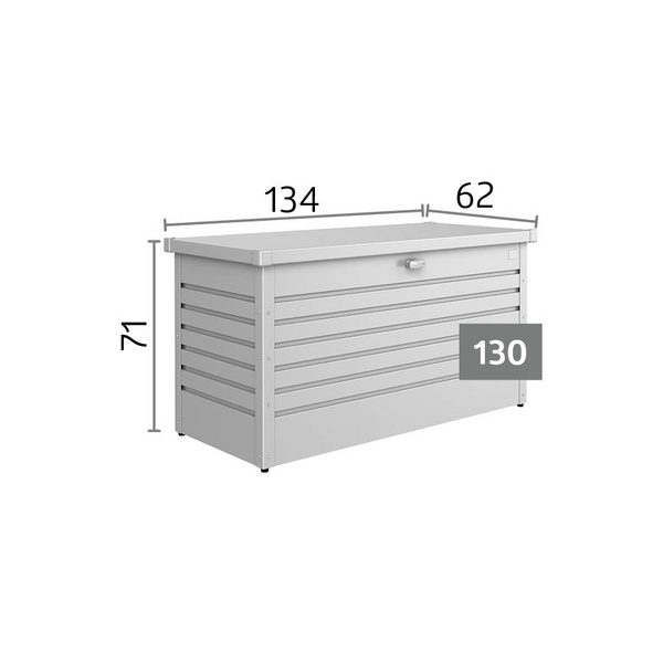FreizeitBox 130 dunkelgrau- metallic 1340x620x710mm