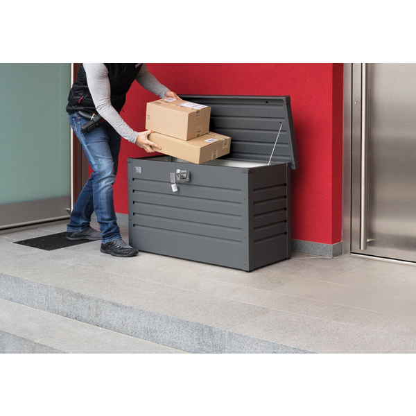 Paket-Box 100 dunkelgrau- metallic 1010x460x610mm