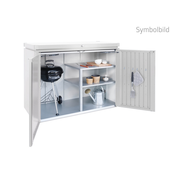 HighBoard Gr. 200 silber- metallic 2000x840x1270mm