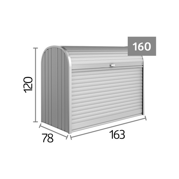 StoreMax 160 dunkelgrau- metallic 1630x780x1200mm