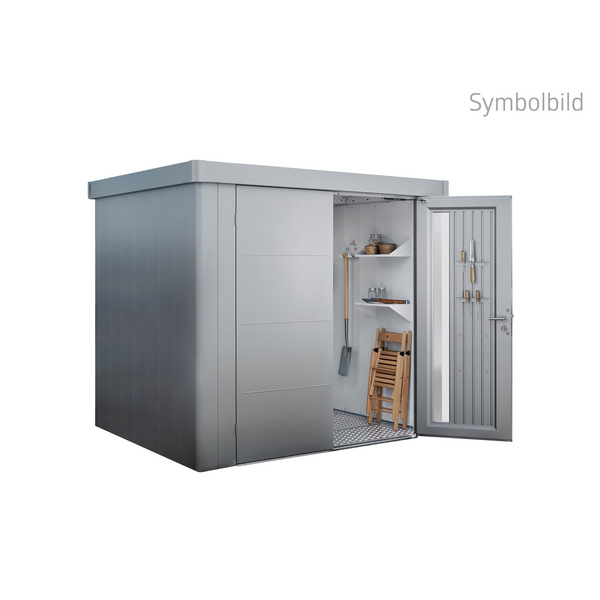 Gerätehaus Neo 3B Doppeltüre, silber- metallic 2360x2920x2220mm
