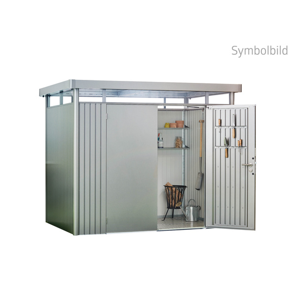 Gerätehaus HighLine Gr. H5 silber- metallic, Standardtür 2750x3150x2220mm