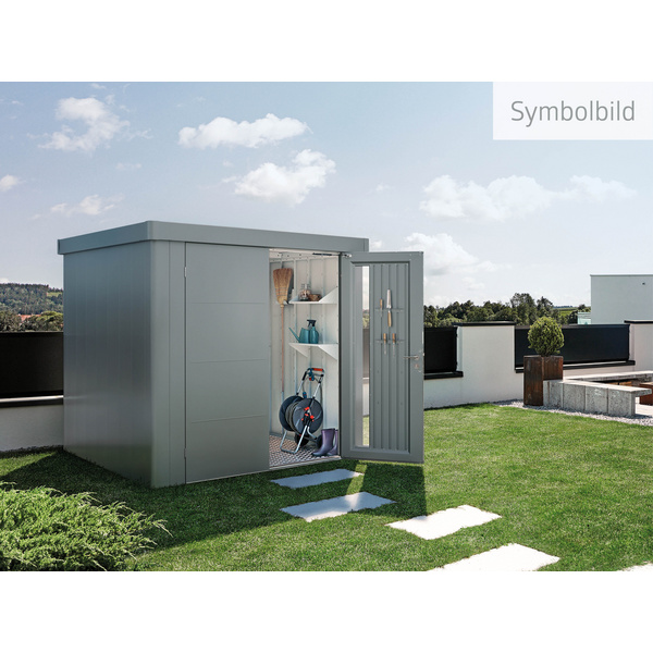 Gerätehaus Neo 3A Standardtüre, quarzgrau- metallic 1800x2920x2220mm