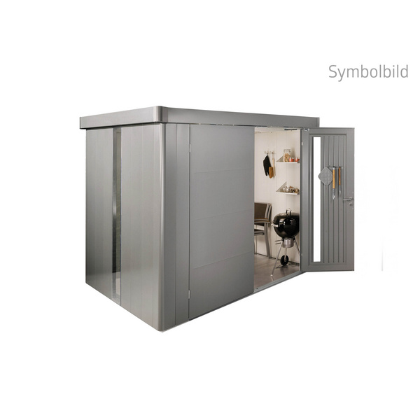 Gerätehaus Neo 3A Standardtüre, quarzgrau- metallic 1800x2920x2220mm