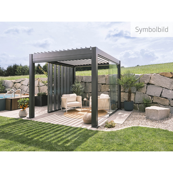 Pergola Gr. 3 x 3 dunkelgrau- metallic 3120x3120x2550mm