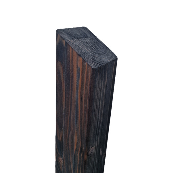 90x90mm Pfosten Lärche, 190cm verleimt, abgeschrägt, anthrazit vorlasiert