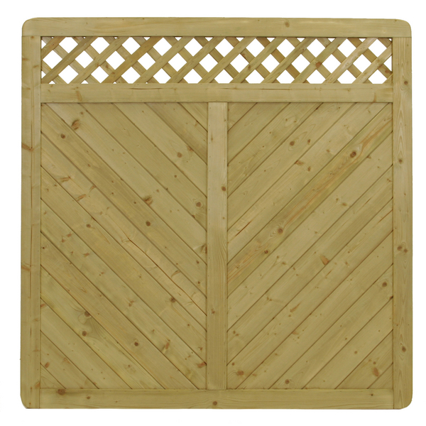 Sichtschutzzaun Fichte KDI grün "Amrum"