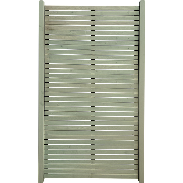 Sichtschutzzaun Lärche grau lasiert "Mellum"