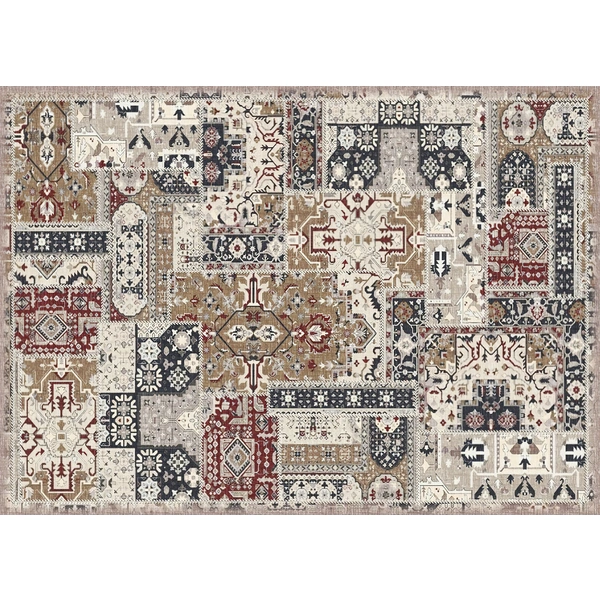 HQ Edition Outdoorteppich inkl. Tasche – CARP!T Oriental Patchwork, waschbar, auch für innen