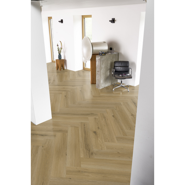 Klick-Vinylboden SPC Eiche Formo Fischgrät - Rigid-LVT