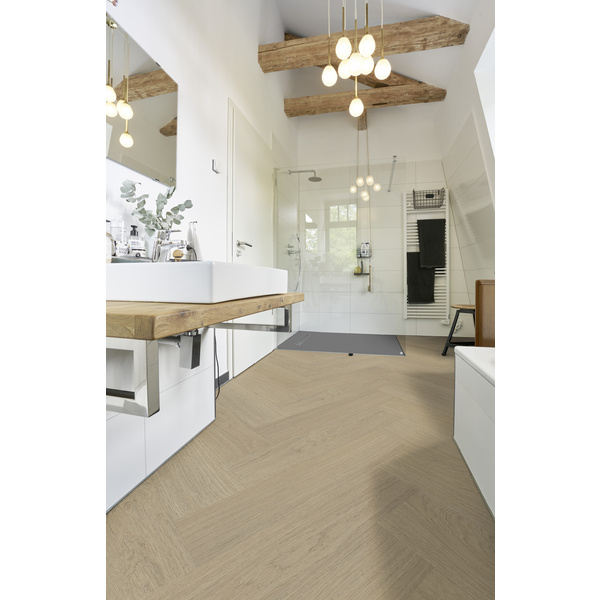 Klick-Vinylboden SPC Eiche Stato Fischgrät - Rigid-LVT