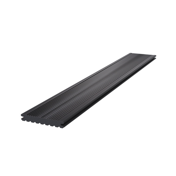 Terrassendiele GCC massiv amber grey einseitig genutet, einseitig geriffelt, längsseitige Nut, CLASSIC - 21 x 145 mm