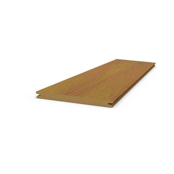 Terrassendiele GCC massiv sandbraun einseitig individuell strukturiert, längsseitige Nut, DOLOMIT - 16 x 193 mm