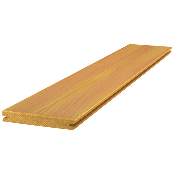 Terrassendiele GCC massiv anise einseitig glatt, längsseitige Nut, SIGNUM - 21 x 145 mm