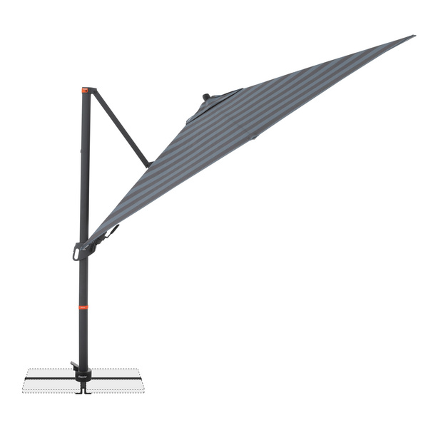 myZone Pendelschirm AX ca. 320x240/8tlg. Design 840S Blockstreifen anthrazit