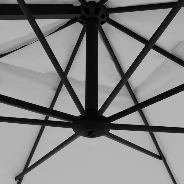 myZone Pendelschirm AX ca. 210x210/8tlg. Design 827 hellgrau