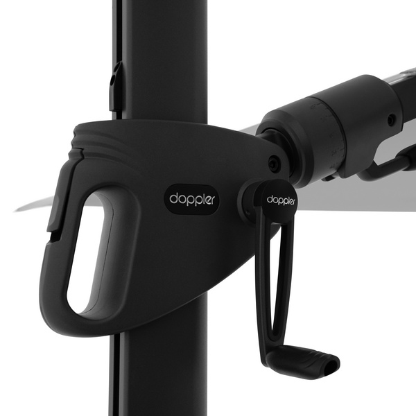 myZone Pendelschirm AX ca. 210x210/8tlg. Design 827 hellgrau