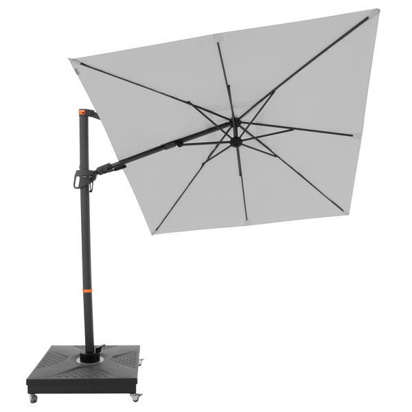 myZone Pendelschirm AX ca. 210x210/8tlg. Design 827 hellgrau