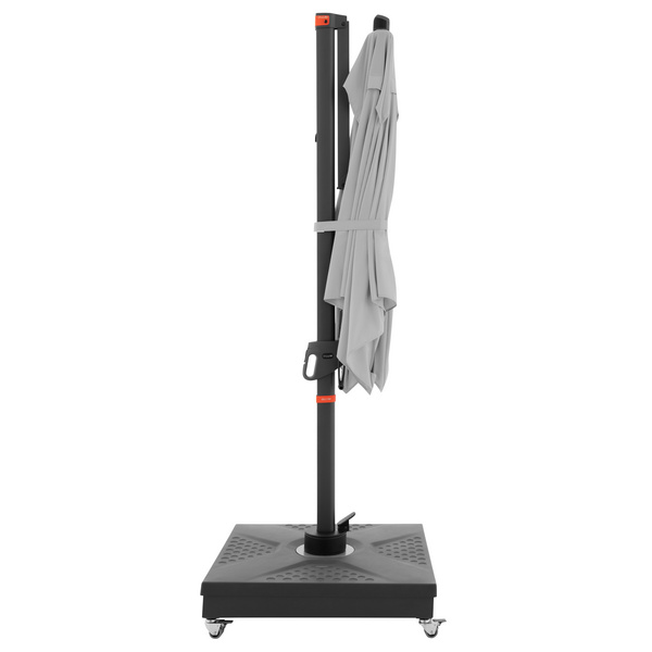 myZone Pendelschirm AX ca. 210x210/8tlg. Design 827 hellgrau