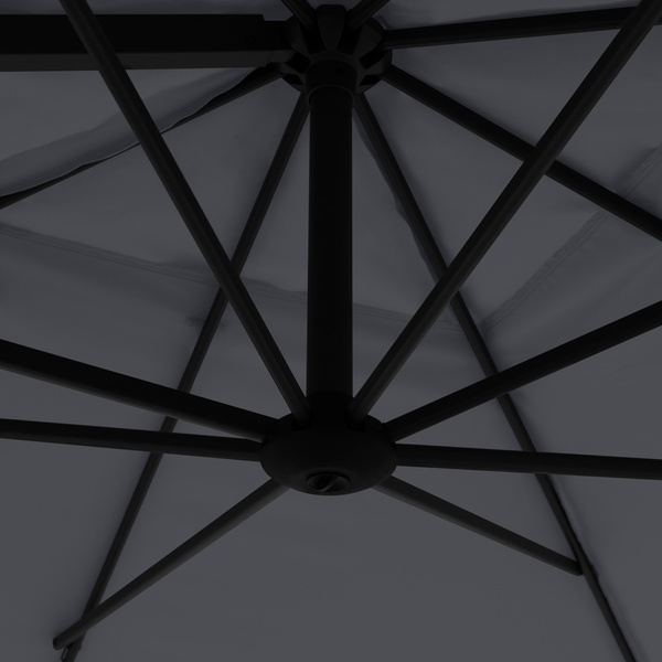 myZone Pendelschirm AX ca. 210x210/8tlg. Design 840 anthrazit