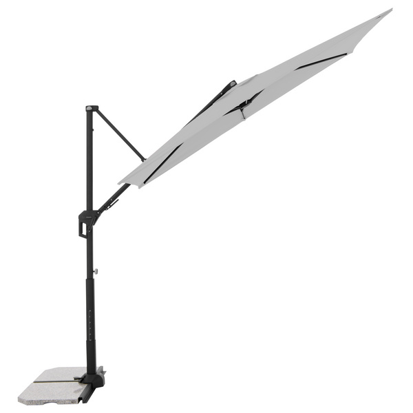 ACTIVE Pendel Green Edition City Rechteckiger Balkonschirm 240x135/6tlg., Design 827 hellgrau