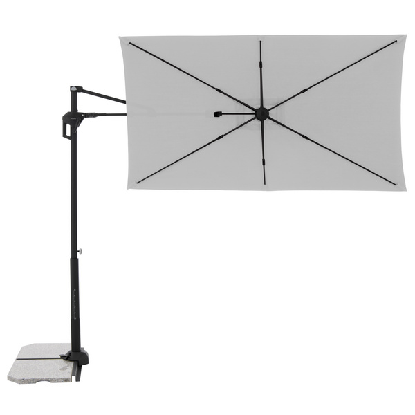 ACTIVE Pendel Green Edition City Rechteckiger Balkonschirm 240x135/6tlg., Design 827 hellgrau