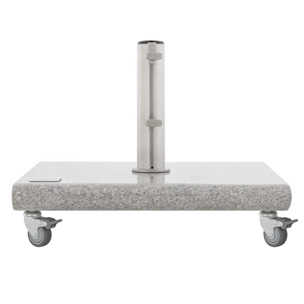 Granitsockel hell mit Rollen ca. 40kg