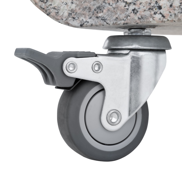 Granitsockel hell mit Rollen ca. 40kg