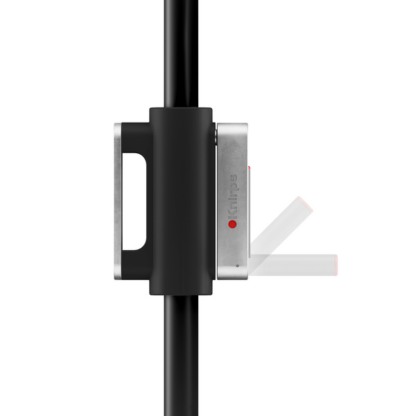 Kurbelschirm Mittelmast Apoll Black Edition ca. 240x240/8tlg. Design 810 Light Grey