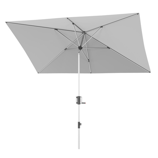 Kurbelschirm Mittelmast Apoll ca. 300x200/6tlg. Design 800 Light Grey K-FSC