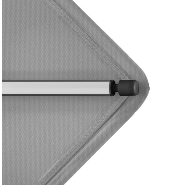 Kurbelschirm Mittelmast Apoll ca. 300x200/6tlg. Design 800 Light Grey K-FSC