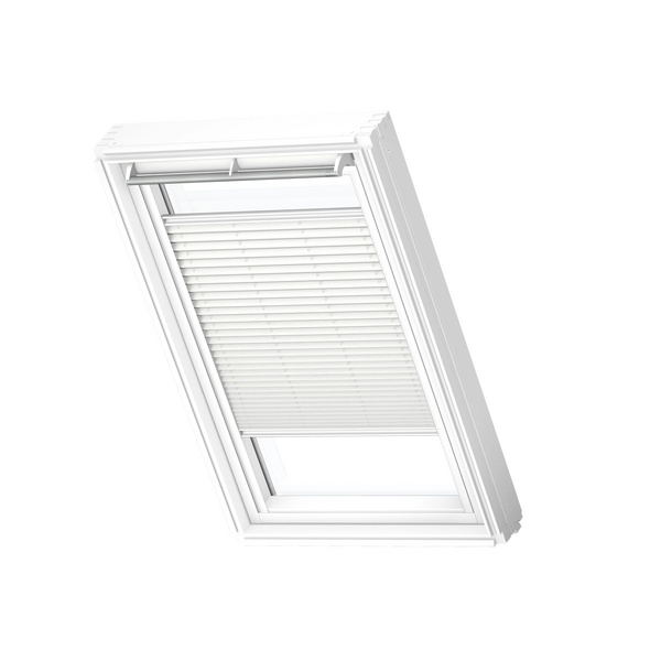 Plissee manuell FHL CK02 1016SWL weiß, weiße Schiene, Standard