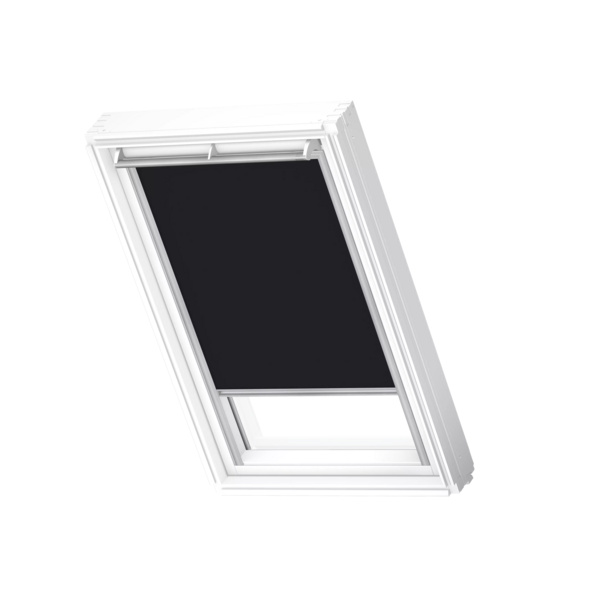 Verdunkelungs-Rollo manuell DKL C02 3009S Schwarz, Alu Schiene, Premium