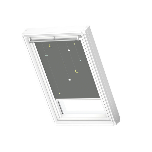 Verdunkelungs-Rollo manuell DKL M31 4665SWL Kids Mobile, weiße Schiene