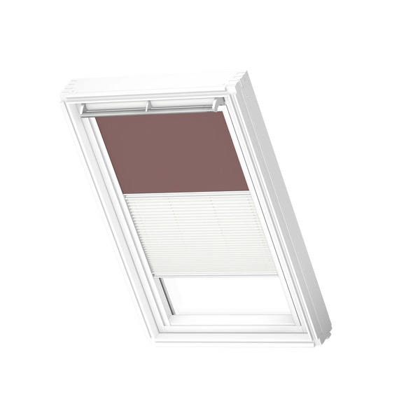 Verdunkelungs-Rollo Plus DFD M08 4578SWL Rosenholz/weiß, weiß Premium