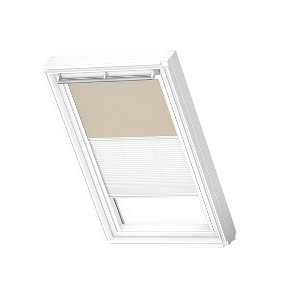 Verdunkelungs-Rollo Plus DFD CK02 4556SWL Sandbeige/weiß, weiß Premium