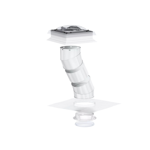 Tageslicht-Spot TCR 0K14 0010 für flache Dächer mit starrem Rohr