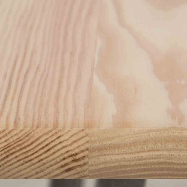 Stehtisch Kiefernholz Gestell Stahl pulver
