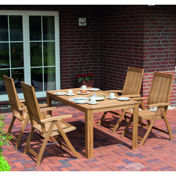 Paleros Dining Tisch 160x90x75cm Gest. und Tischpl. Akazienholz natur geölt