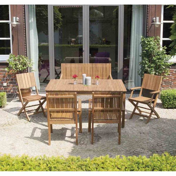 Falun Klappstuhl Gest. und Fläche Akazienholz natur