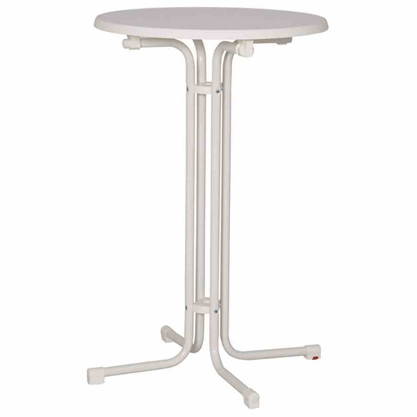 Stehtisch Ø 85 x 110 cm grau klappbar Stahlrohrgestell