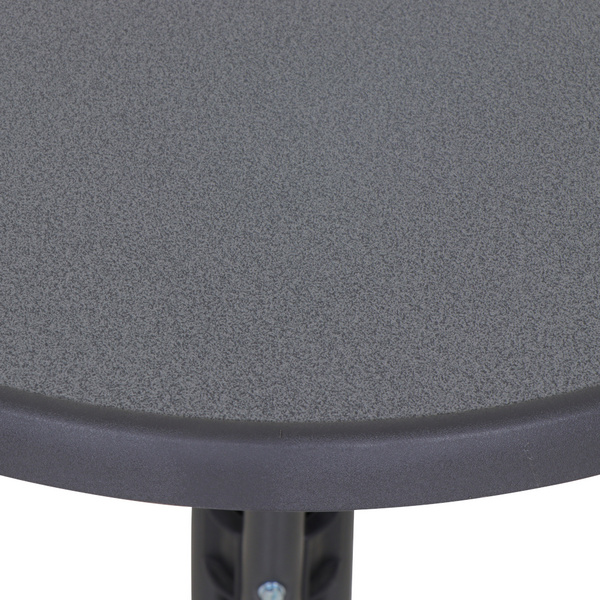 Bistrotisch Ø60cm, anthrazit 3-Bein-Gest., Platte Punti
