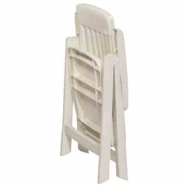 Palma Klappsessel, weiß Vollkunststoff