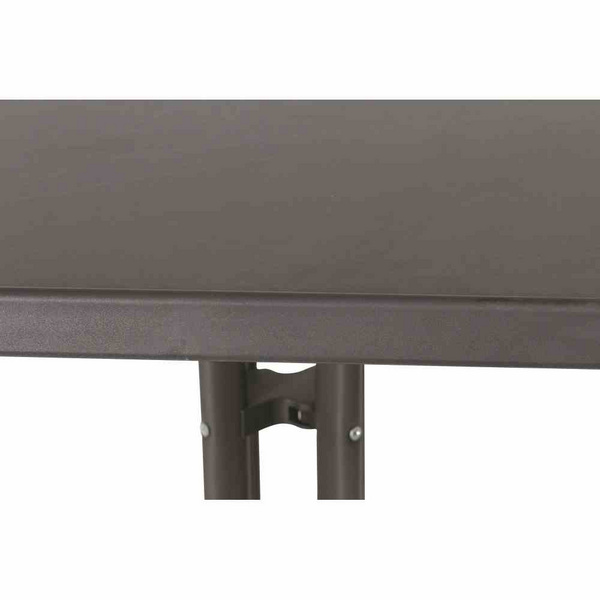 Boulevard-Klapptisch, 70x70cm, eisengr./anthrazit StahlrohrGest., Mecalit-Pro-Platte