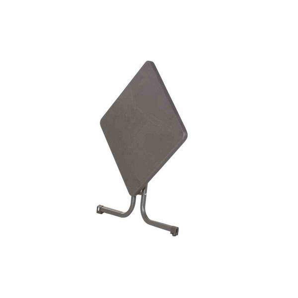 Boulevard-Klapptisch, 70x70cm, eisengr./anthrazit StahlrohrGest., Mecalit-Pro-Platte