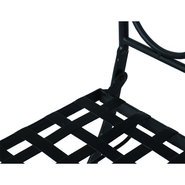 Stella Klappstuhl Gest. Stahl schwarz matt, Fläche Keramik mehrfarbig