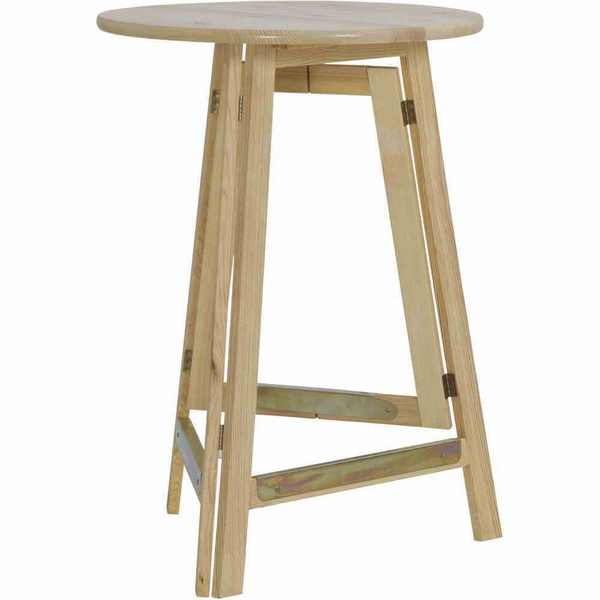Stehtisch Ø78cm, komplett aus Kiefernholz Gest. klappbar
