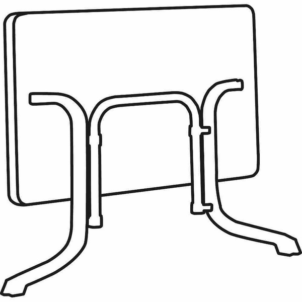 Bouelvard-Klapptisch vivodur, 165x95cm StahlGest. graphit/vivodur-Tischpl. Schieferopt.