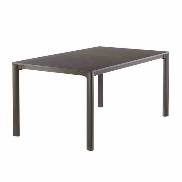 Verlängerungstisch vivodur 165/225/285x95cm, eisengr./anthrazit AluGest. vivodur-Tischpl. Schieferopt.